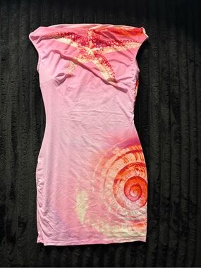 Vitamin Sea Mesh Mini Dress - Pink